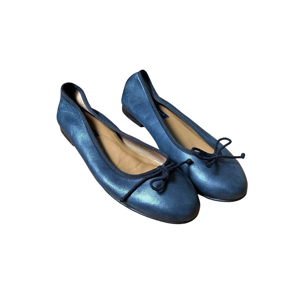 Margaux The Demi Nappa Ballet Blue Flat Size 9 US/40 EU